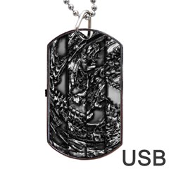 Demon Chrome Dog Tag Usb Flash (one Side) by MRNStudios