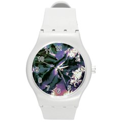 Abstract Wannabe Round Plastic Sport Watch (m) by MRNStudios