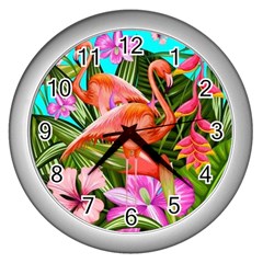 Exotisme Wall Clock (silver) by SoLoJu