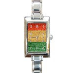 Couleurs Emblématiques Rectangle Italian Charm Watch Front