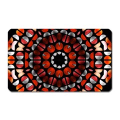 Kaleid Geometric Metal Color Magnet (rectangular) by byali