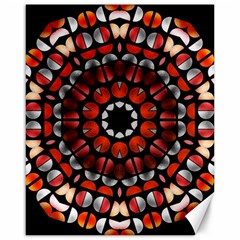 Kaleid Geometric Metal Color Canvas 16  X 20  by byali