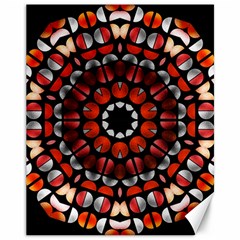 Kaleid Geometric Metal Color Canvas 11  X 14  by byali