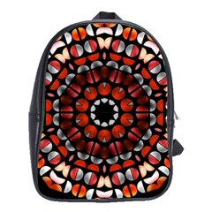 Kaleid Geometric Metal Color School Bag (large) by byali