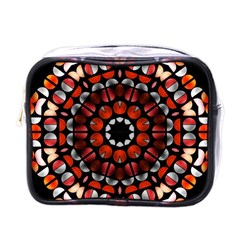 Kaleid Geometric Metal Color Mini Toiletries Bag (one Side) by byali