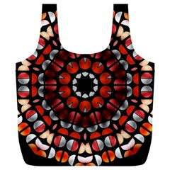 Kaleid Geometric Metal Color Full Print Recycle Bag (xxl) by alllovelyideas