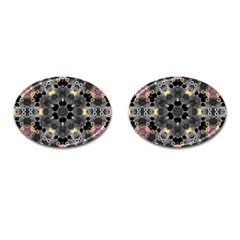 Abstract Geometric Kaleidoscope Cufflinks (oval) by alllovelyideas