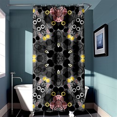 Abstract Geometric Kaleidoscope Shower Curtain 36  X 72  (stall)  by alllovelyideas