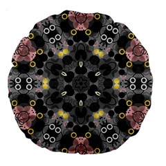 Abstract Geometric Kaleidoscope Large 18  Premium Round Cushions by alllovelyideas