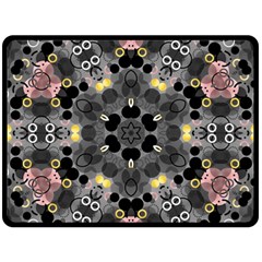 Abstract Geometric Kaleidoscope Double Sided Fleece Blanket (large)  by alllovelyideas