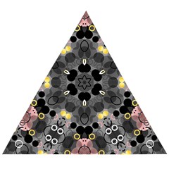 Abstract Geometric Kaleidoscope Wooden Puzzle Triangle by alllovelyideas