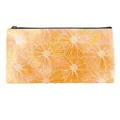 Flowers Pattern Orange Yellow Pencil Case by alllovelyideas