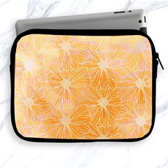 Flowers Pattern Orange Yellow Apple Ipad 2/3/4 Zipper Cases by alllovelyideas