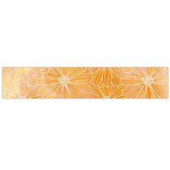 Flowers Pattern Orange Yellow Large Flano Scarf  by alllovelyideas