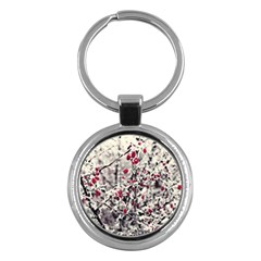 Berries In Winter, Fruits In Vintage Style Photography Key Chain (round)