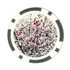 Berries In Winter, Fruits In Vintage Style Photography Poker Chip Card Guard (10 Pack)