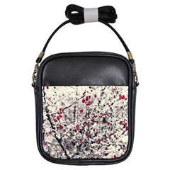 Berries In Winter, Fruits In Vintage Style Photography Girls Sling Bag