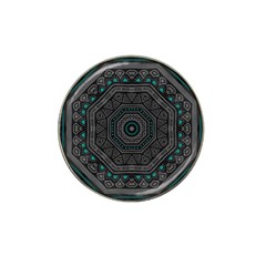 Mandala Vert Noir Pattern Hat Clip Ball Marker (10 Pack) by alllovelyideas