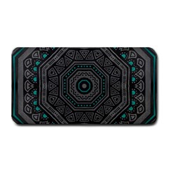 Mandala Vert Noir Pattern Medium Bar Mats by alllovelyideas