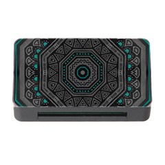 Mandala Vert Noir Pattern Memory Card Reader With Cf by alllovelyideas