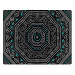 Mandala Vert Noir Pattern Double Sided Flano Blanket (Large)  80 x60  Blanket Front