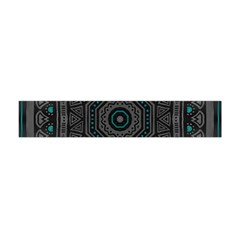 Mandala Vert Noir Pattern Flano Scarf (mini) by alllovelyideas