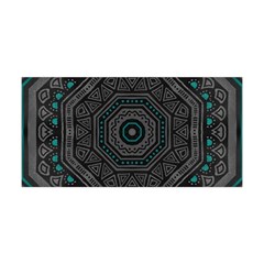 Mandala Vert Noir Pattern Yoga Headband by alllovelyideas