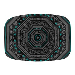 Mandala Vert Noir Pattern Mini Square Pill Box