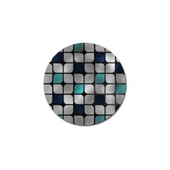 Pattern Abstrat Geometric Blue Grey Golf Ball Marker (4 Pack) by alllovelyideas