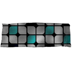 Pattern Abstrat Geometric Blue Grey Body Pillow Case (dakimakura) by alllovelyideas