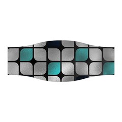 Pattern Abstrat Geometric Blue Grey Stretchable Headband by alllovelyideas