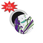 Multicolored Abstract Print 1.75  Magnets (10 pack)  Front