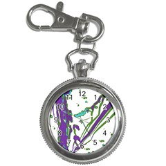 Multicolored Abstract Print Key Chain Watches by dflcprintsclothing