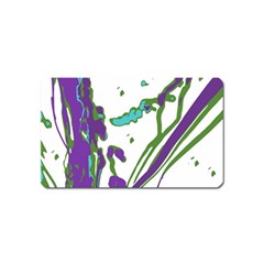 Multicolored Abstract Print Magnet (name Card) by dflcprintsclothing