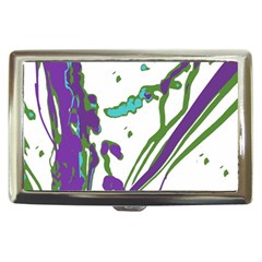 Multicolored Abstract Print Cigarette Money Case by dflcprintsclothing