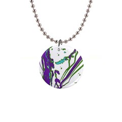 Multicolored Abstract Print 1  Button Necklace by dflcprintsclothing