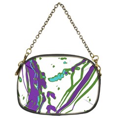 Multicolored Abstract Print Chain Purse (two Sides)