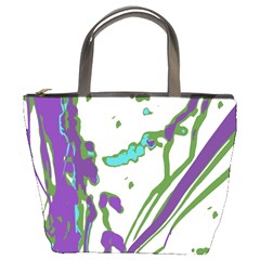 Multicolored Abstract Print Bucket Bag by dflcprintsclothing