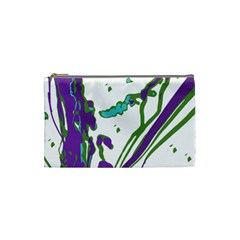 Multicolored Abstract Print Cosmetic Bag (small) by dflcprintsclothing