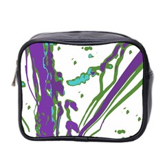 Multicolored Abstract Print Mini Toiletries Bag (two Sides) by dflcprintsclothing