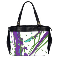 Multicolored Abstract Print Oversize Office Handbag (2 Sides) by dflcprintsclothing