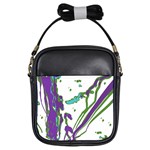 Multicolored Abstract Print Girls Sling Bag Front