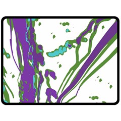 Multicolored Abstract Print Fleece Blanket (large) 