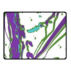 Multicolored Abstract Print Fleece Blanket (small) by dflcprintsclothing