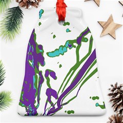 Multicolored Abstract Print Ornament (bell)