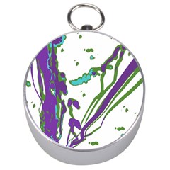 Multicolored Abstract Print Silver Compasses by dflcprintsclothing