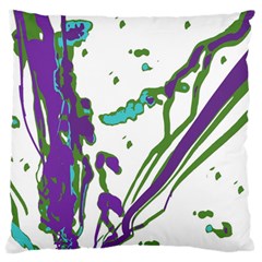 Multicolored Abstract Print Large Flano Cushion Case (two Sides) by dflcprintsclothing