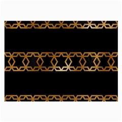 Pattern Geometric Gold Black Large Glasses Cloth (2 Sides) by alllovelyideas