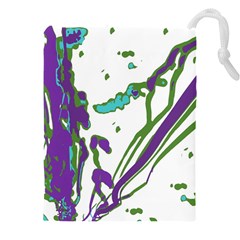 Multicolored Abstract Print Drawstring Pouch (4xl) by dflcprintsclothing