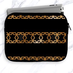 Pattern Geometric Gold Black Apple Ipad 2/3/4 Zipper Cases by alllovelyideas